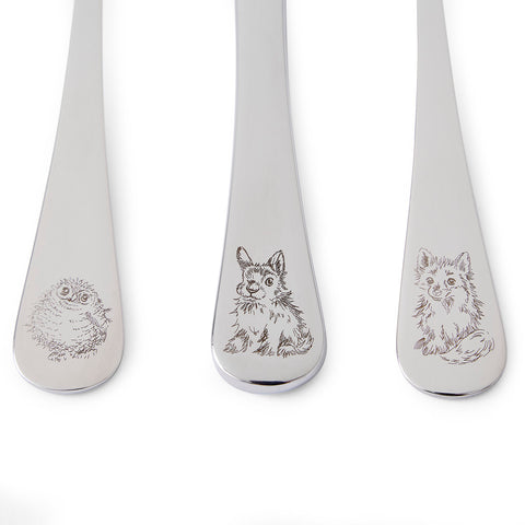 NEW - Wrendale - Little Wren Baby Collection - 3 Piece Cutlery Set