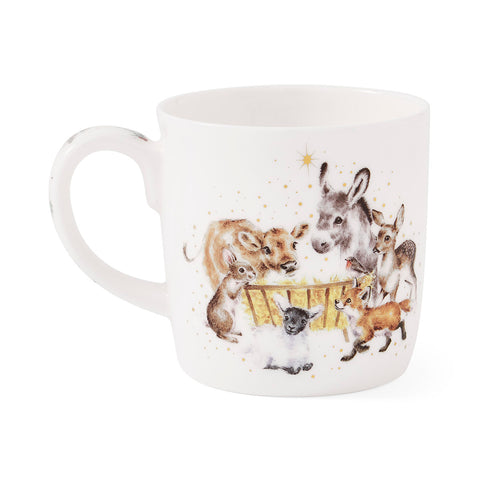 NEW - LIMITED EDITION - Wrendale - Christmas - Annual Large Bone China Mug - Away in a Manger 2024