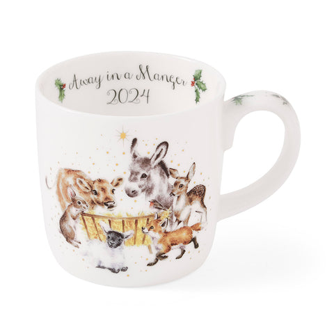 NEW - LIMITED EDITION - Wrendale - Christmas - Annual Large Bone China Mug - Away in a Manger 2024