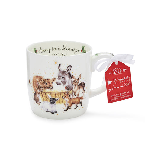 NEW - LIMITED EDITION - Wrendale - Christmas - Annual Large Bone China Mug - Away in a Manger 2024