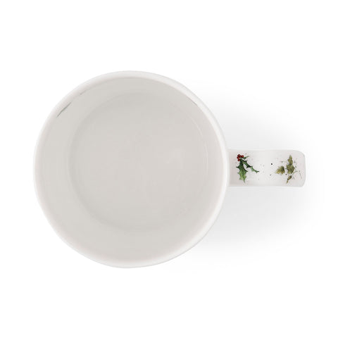 NEW - Wrendale - Christmas - Fine Bone China Mug - Snow Angel Rabbit & Robin