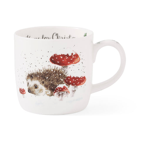 NEW - Wrendale - Christmas - Fine Bone China Mug - Home for Christmas Hedgehog