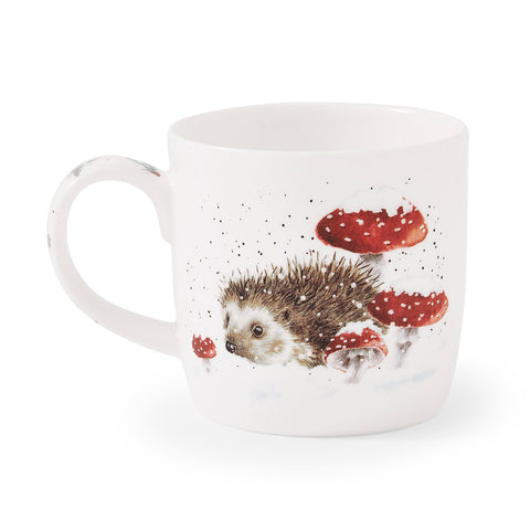 NEW - Wrendale - Christmas - Fine Bone China Mug - Home for Christmas Hedgehog