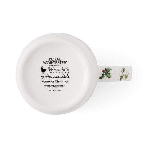 NEW - Wrendale - Christmas - Fine Bone China Mug - Home for Christmas Hedgehog