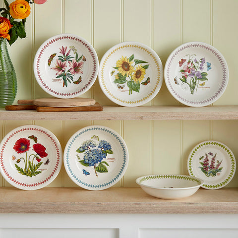 Botanic Garden Meadow - Set of 6 Pasta Bowls - 22cm / 8.5"