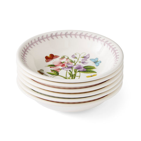 Botanic Garden Meadow - Set of 6 Shallow Bowls - 18cm / 7"