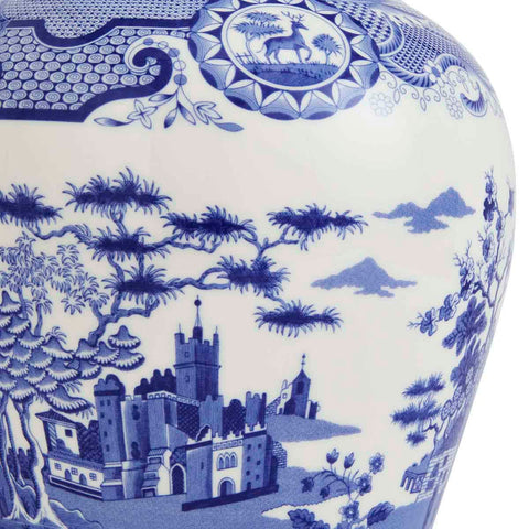 NEW - Spode - Blue Italian - Vase - 14.3" - Gothic Castle