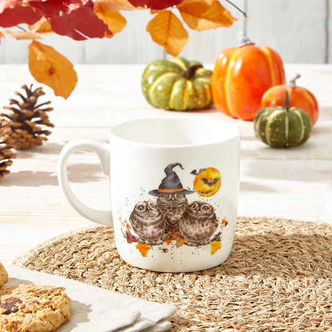NEW - Wrendale - Halloween - Mug - Happy Owl-o-ween Owl