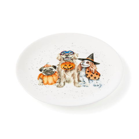 NEW - Wrendale - Halloween - Coupe Side Plate  - Trick or Treat Dogs