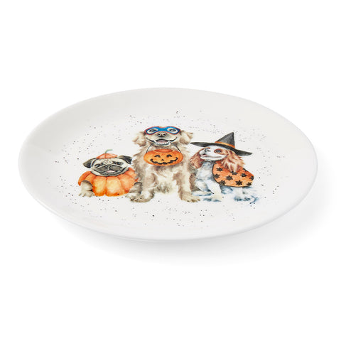 NEW - Wrendale - Halloween - Coupe Side Plate  - Trick or Treat Dogs