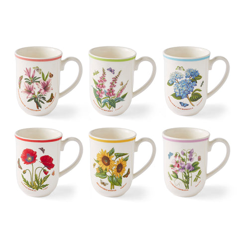 Botanic Garden Meadow - Set of 6 Tulip Beaker Mugs