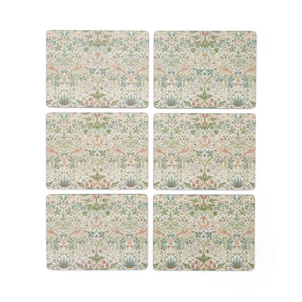 Morris & Co - Box Set of 6 Placemats - Strawberry Thief
