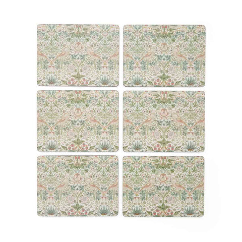 Morris & Co - Box Set of 6 Placemats - Strawberry Thief