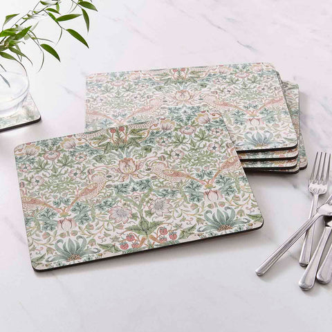 Morris & Co - Box Set of 6 Placemats - Strawberry Thief