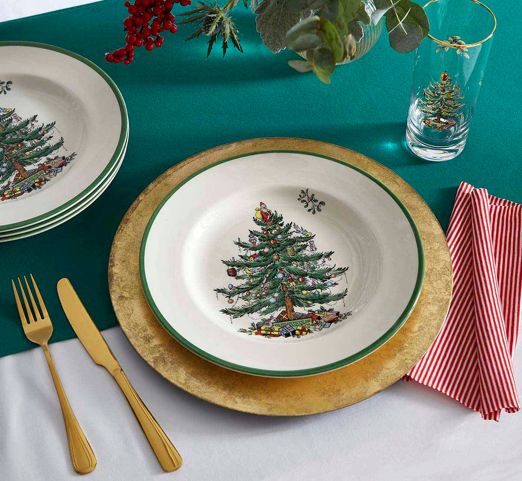 Paper Plates Spode Christmas Tree Cake Plate Server Set