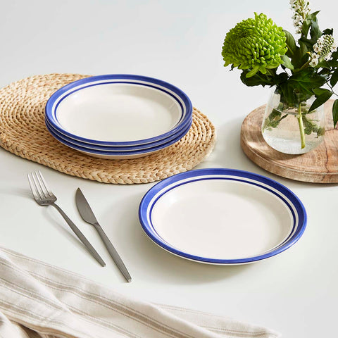 Portmeirion Home - Potter's Stripe Blue - Plate 20cm / 8"