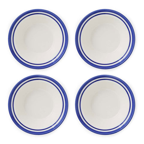 Portmeirion Home - Potter's Stripe Blue - Oatmeal / Cereal Bowl