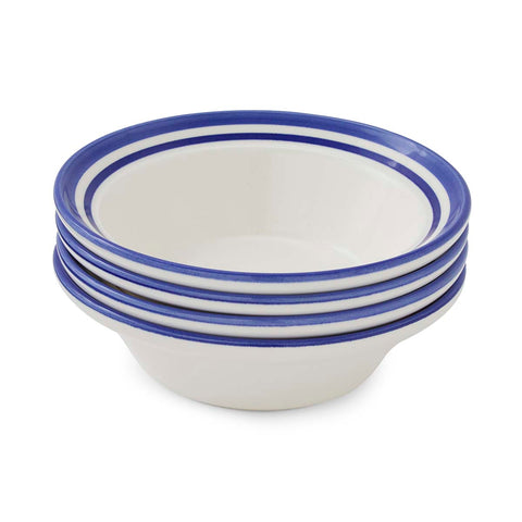Portmeirion Home - Potter's Stripe Blue - Oatmeal / Cereal Bowl