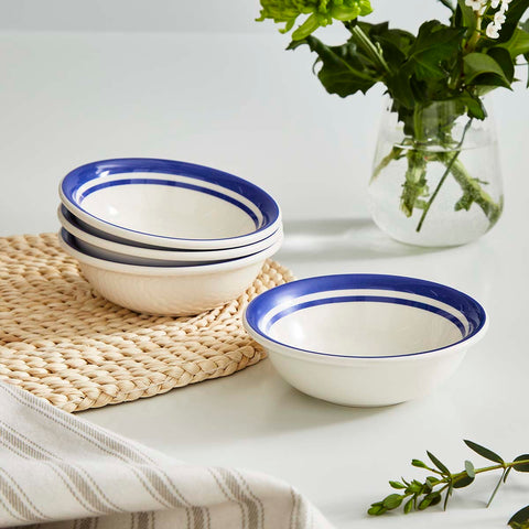 Portmeirion Home - Potter's Stripe Blue - Bowl 13cm / 5"