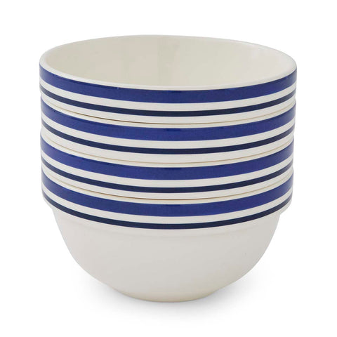 Portmeirion Home - Potter's Stripe Blue - Stacking Bowl 14cm / 5.5"