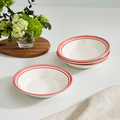 Portmeirion Home - Potter's Stripe Red - Soup Plate