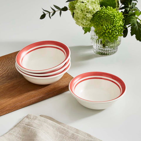 Portmeirion Home - Potter's Stripe Red - Bowl 13cm / 5"