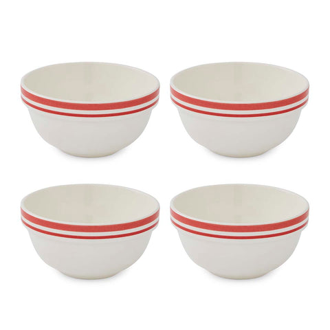Portmeirion Home - Potter's Stripe Red - Stacking Bowl 14cm / 5.5"