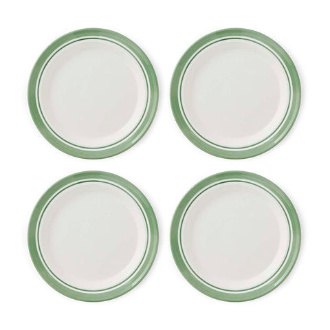 Portmeirion Home - Potter's Stripe Green - Plate 25cm / 10"