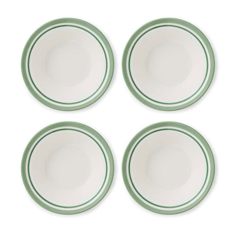 Portmeirion Home - Potter's Stripe Green - Oatmeal / Cereal Bowl