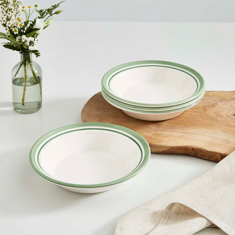 Portmeirion Home - Potter's Stripe Green - Soup Plate