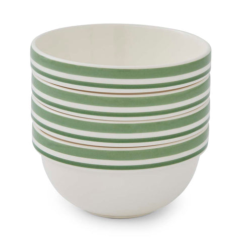 Portmeirion Home - Potter's Stripe Green - Stacking Bowl 12.5cm / 5"