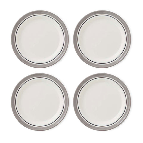 Portmeirion Home - Potter's Stripe Grey - Plate 25cm / 10"