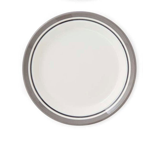 Portmeirion Home - Potter's Stripe Grey - Plate 20cm / 8"