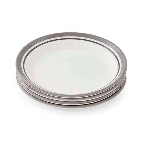 Portmeirion Home - Potter's Stripe Grey - Plate 20cm / 8"