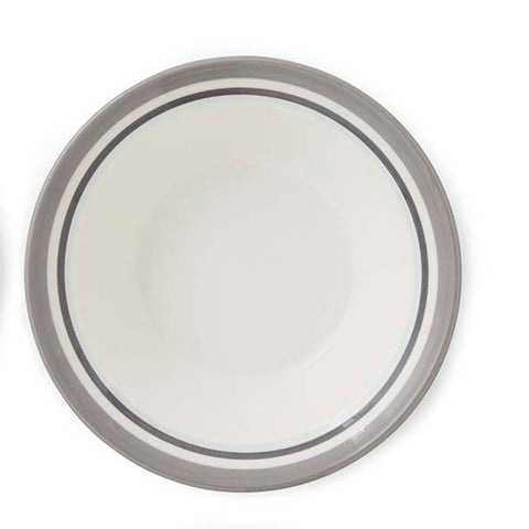 Portmeirion Home - Potter's Stripe Grey - Oatmeal / Cereal Bowl