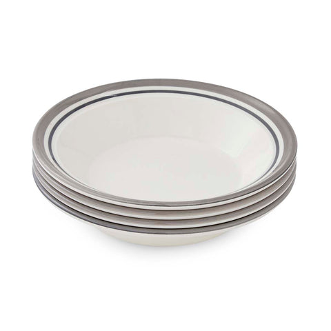 Portmeirion Home - Potter's Stripe Grey - Soup Plate