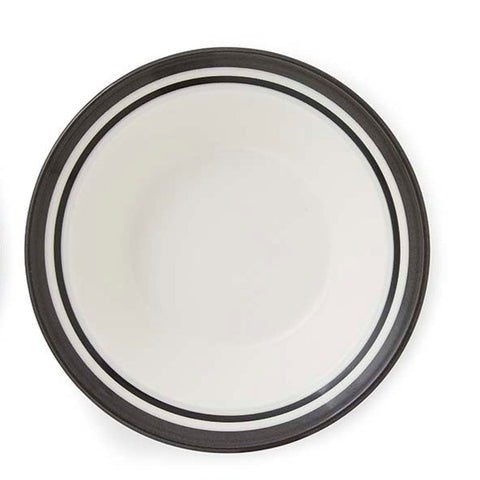 Portmeirion Home - Potter's Stripe Black - Oatmeal / Cereal Bowl