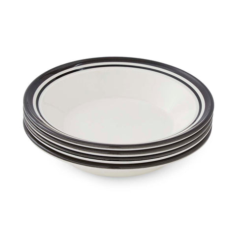 Portmeirion Home - Potter's Stripe Black - Soup Plate
