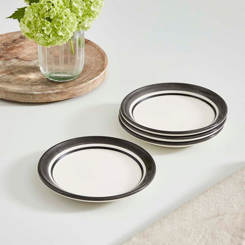 Portmeirion Home - Potter's Stripe Black - Bread Plate