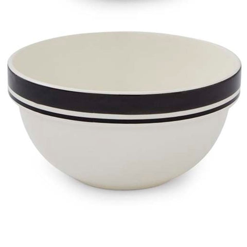 Portmeirion Home - Potter's Stripe Black - Stacking Bowl 18cm / 7"