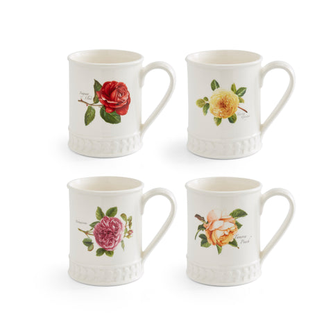 Botanic Roses - Set of 4 Tankards - NEW DESIGN