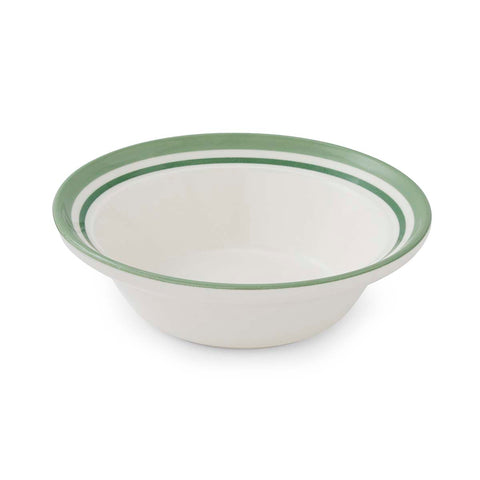 Portmeirion Home - Potter's Stripe Green - Oatmeal / Cereal Bowl