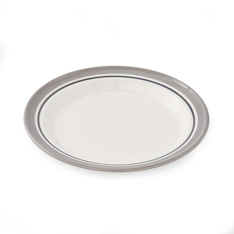 Portmeirion Home - Potter's Stripe Grey - Plate 25cm / 10"