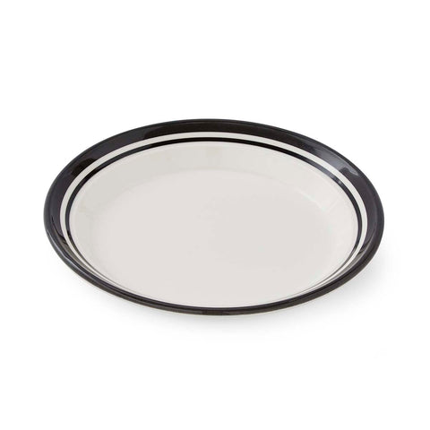 Portmeirion Home - Potter's Stripe Black - Plate 20cm / 8"