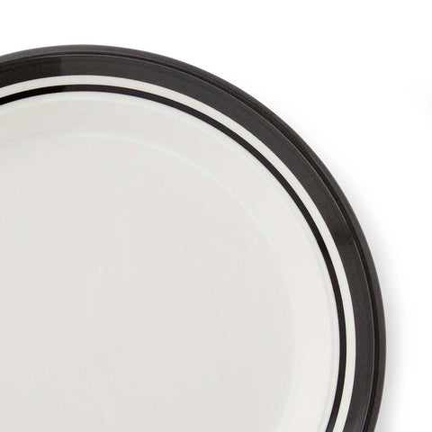 Portmeirion Home - Potter's Stripe Black - Plate 20cm / 8"
