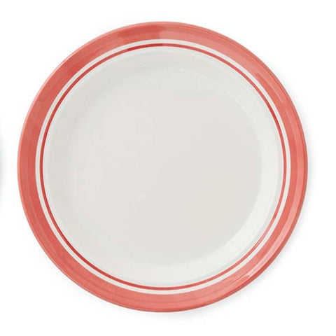 Portmeirion Home - Potter's Stripe Red - Plate 25cm / 10"