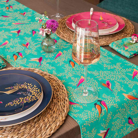 NEW - Sara Miller - Chelsea - Table Runner - Green