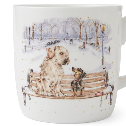 NEW - Wrendale - Christmas - Annual Large Bone China Mug - Winter Walks 2025