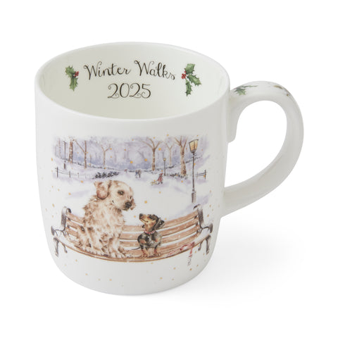 NEW - Wrendale - Christmas - Annual Large Bone China Mug - Winter Walks 2025