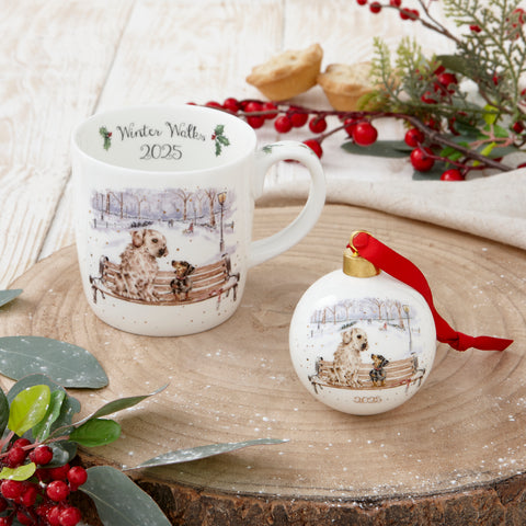 NEW - Wrendale - Christmas - Bauble Decoration - Annual 2025 Winter Walks